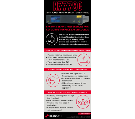N7779C High Power and Low SSE / Stepped Tuning